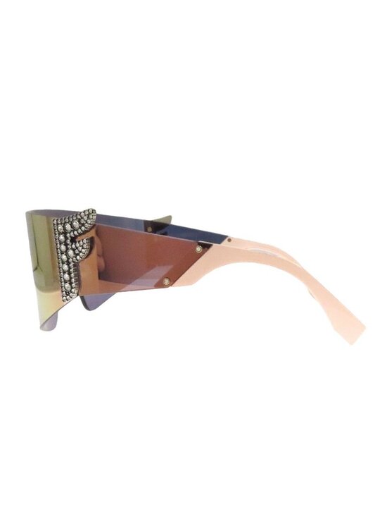 Fendi FF Logo Rhinestone Sunglasses Acetate main image 7